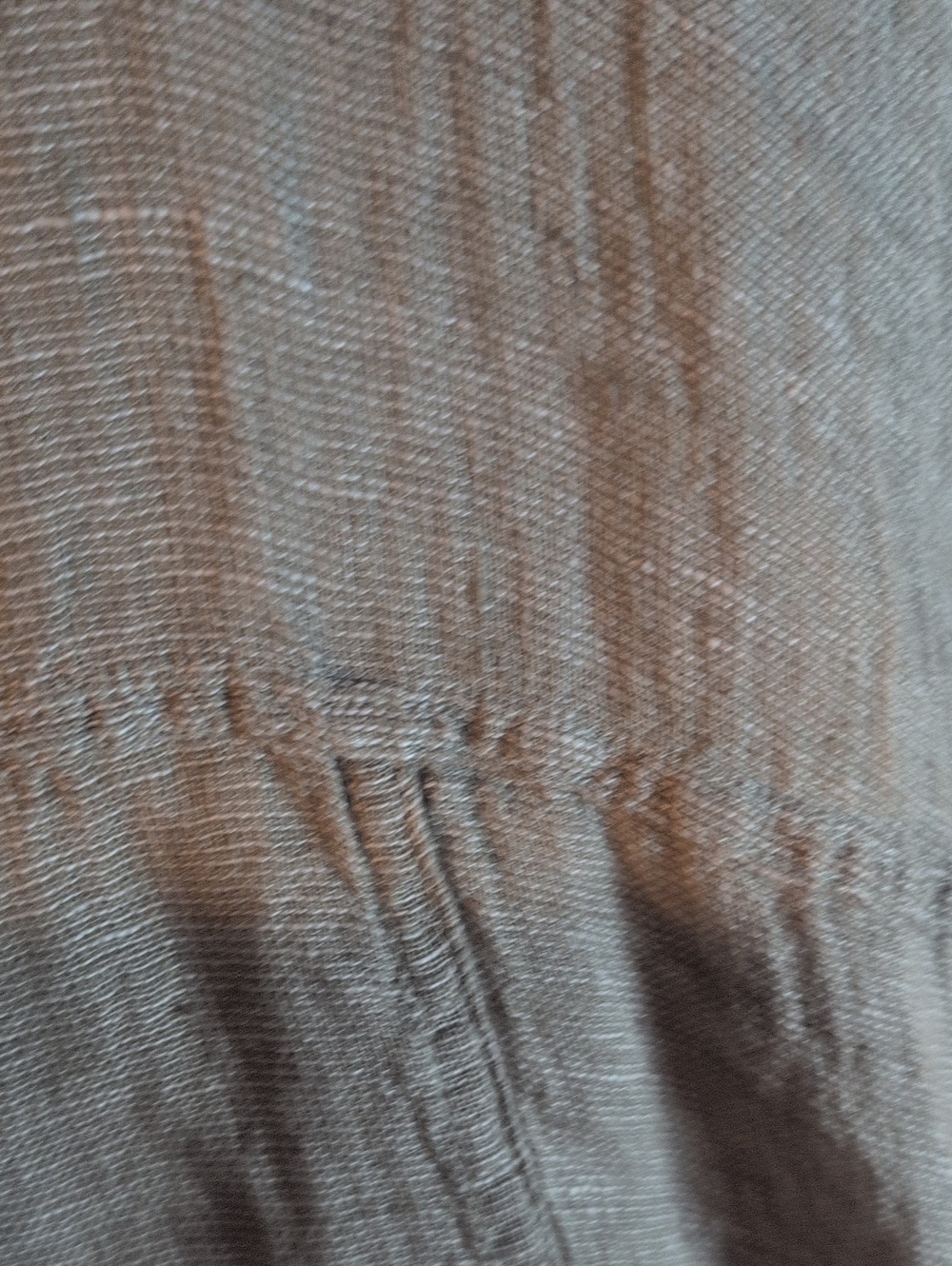 "NWTO"FLAX Raw Linen Poncho Style Tunic - Picture 8 of 9